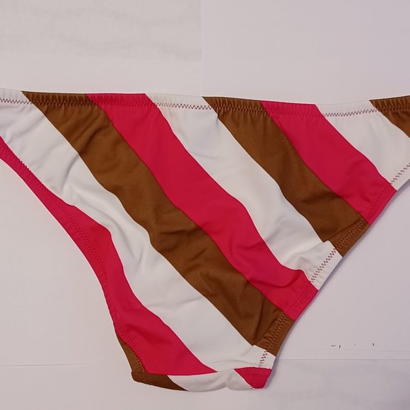 Victoria's Secret Low Rise Brief Bikini Bottom Only Nantucket Stripe XS - Picture 7 of 9